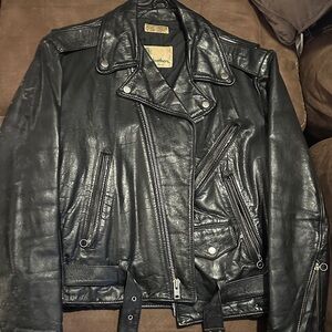 Scott Black Leather Jacket